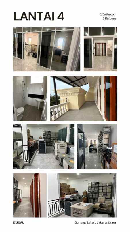 jual rumah baru bisa ruang usaha gunung sahari jak ut