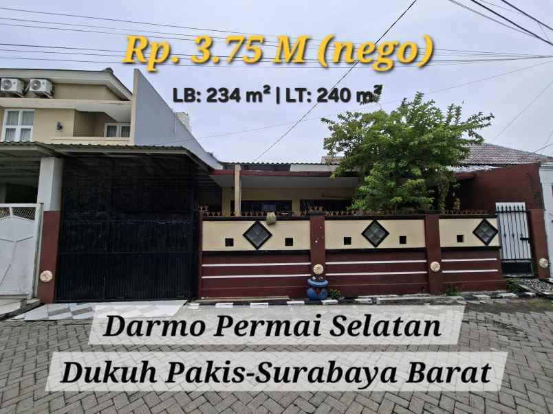 jual rumah darmo permai selatan surabaya