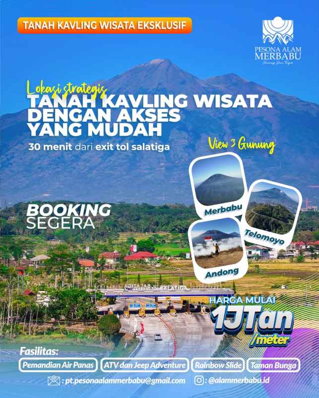 kavling tanah pesona alam merbabu