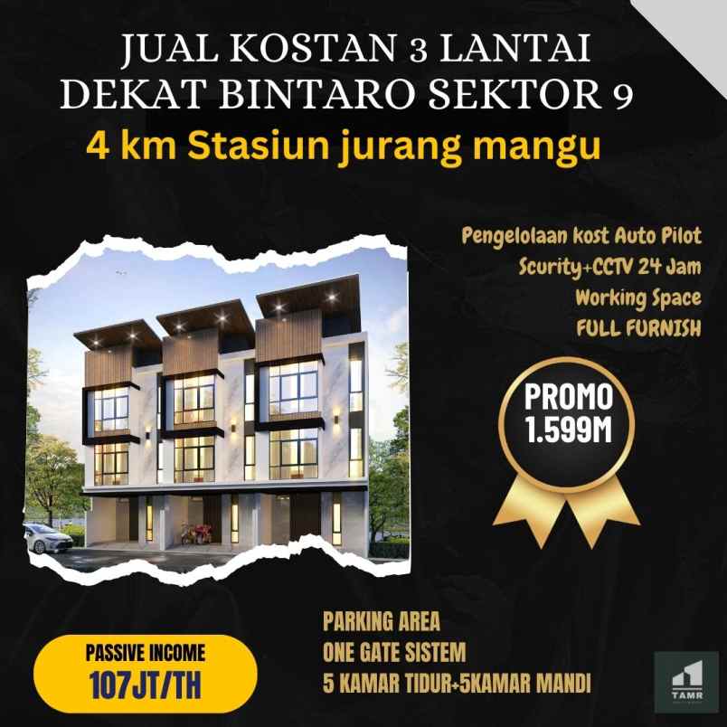 kost kosan mewah murah bintaro pondok aren