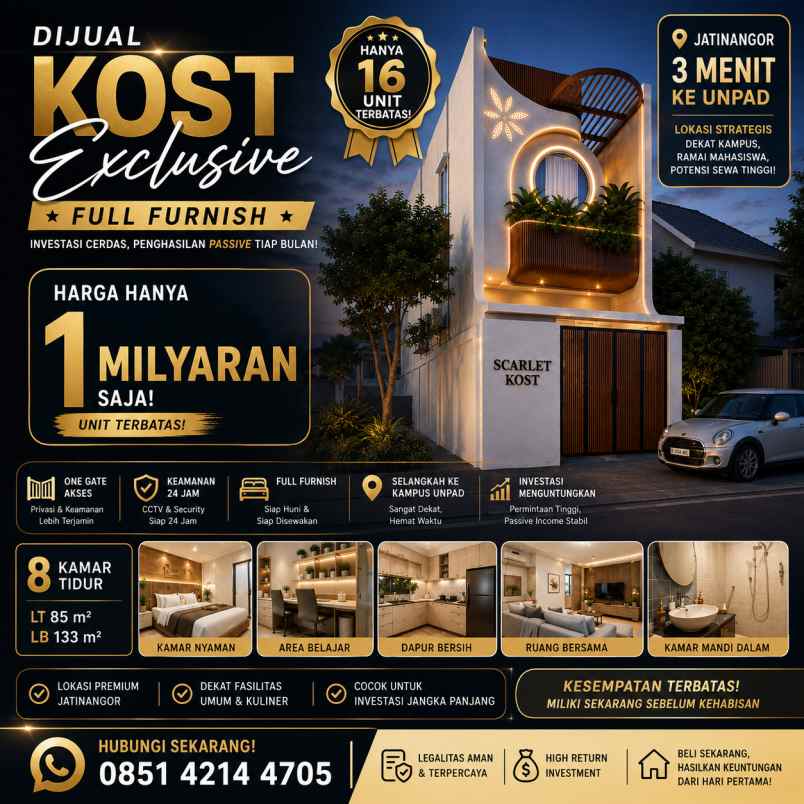 langka cluster kos eksklusif dekat kampus