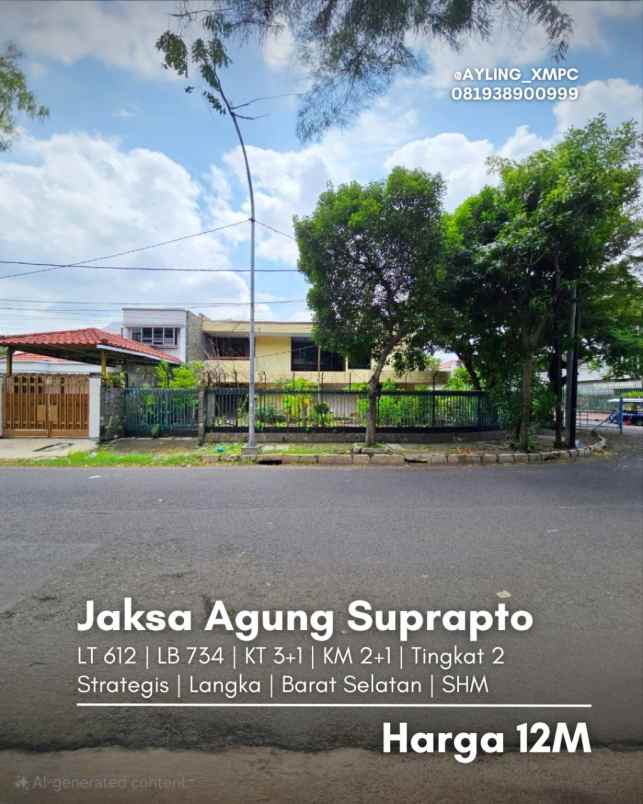 langka rumah jaksa agung suprapto strategis