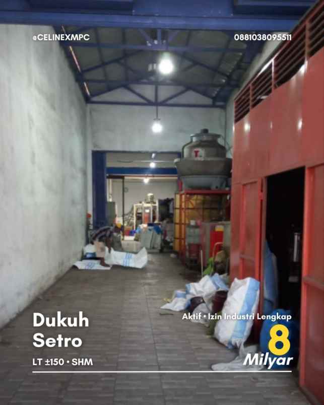 pabrik dukuh setro aktif ijin industri lengkap