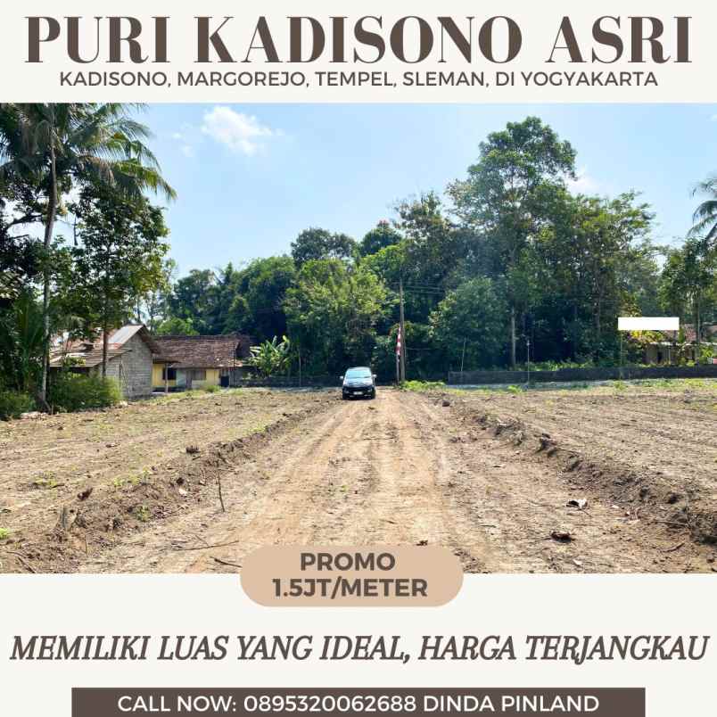 pekarangan murah di sleman utara 1 5jt meter saja