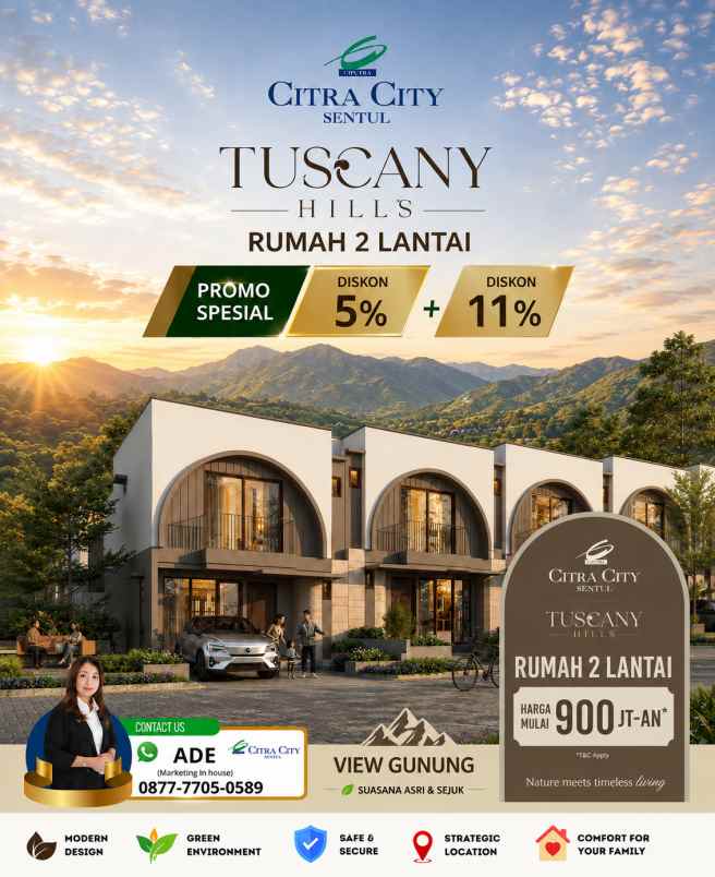 rumah 2 lantai di sentul