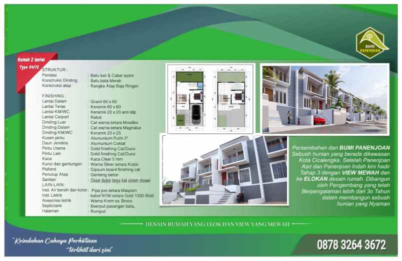 rumah 2 lantai dp booking 2 5 juta all in