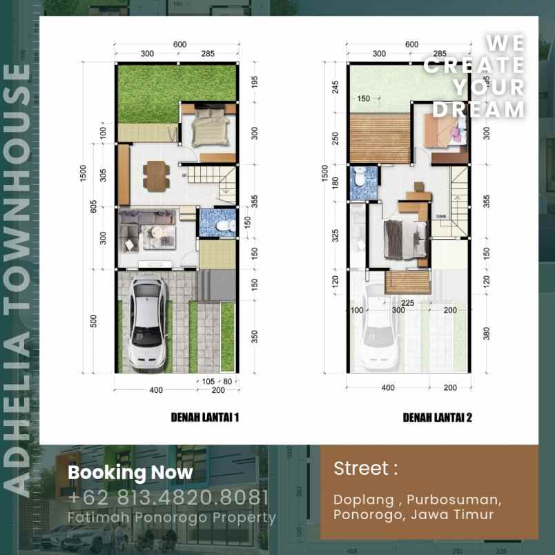 rumah 2 lantai tinggal 1unit terakhir ponorogo