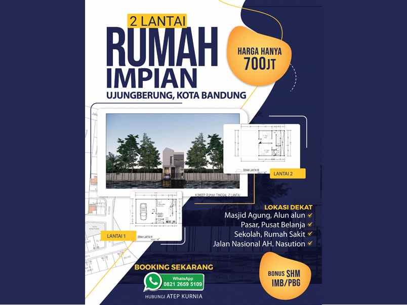 rumah 2 lantai ujungberung