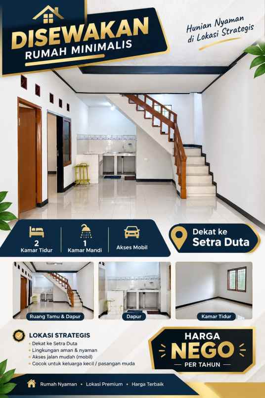 rumah 2kamar di gunungbatu pasteur cimahi utara