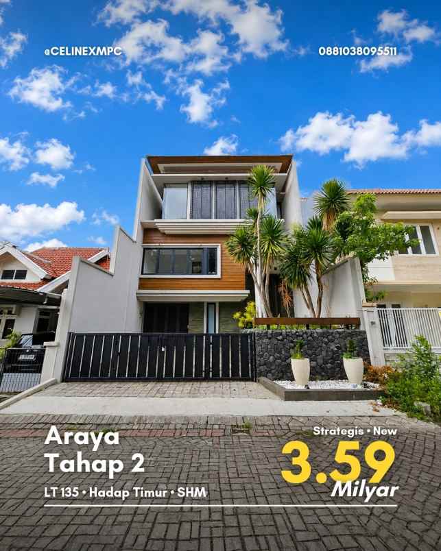 rumah araya tahap 2 strategis new split level