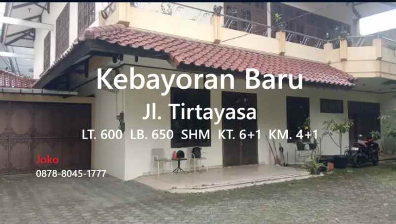 rumah asri lokasi istimewa jl tirtayasa kebayoran baru