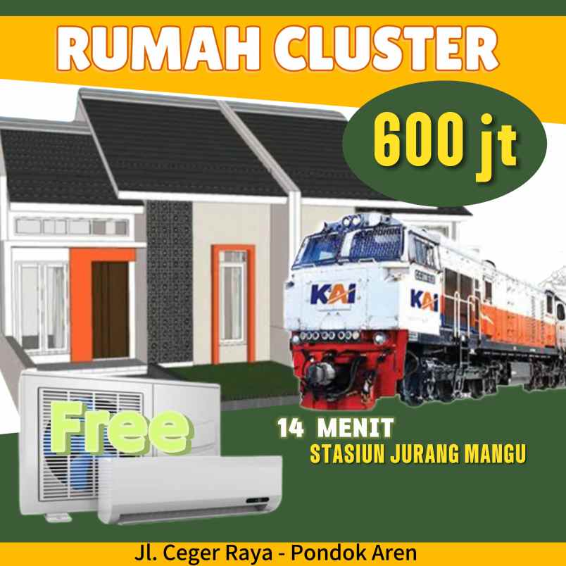 rumah cluster pondok aren bintaro