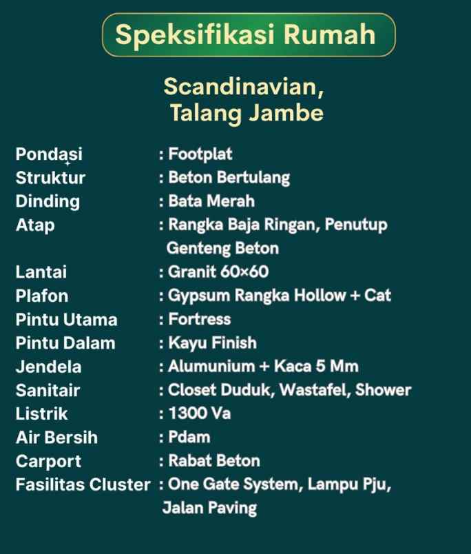 rumah di palembang dekat bandara smb ii