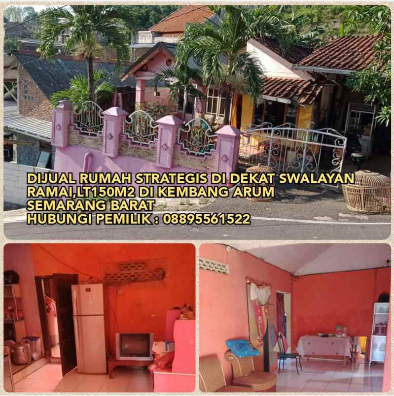 Dijual Rumah Strategis Di Dekat Swalayan Ramai Lt150m2 Di Kembang Arum