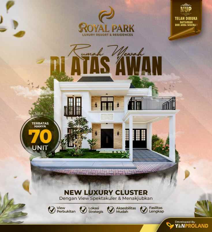 rumah mewah 2 5lt di sebelah kbp fasilitas terlengkap