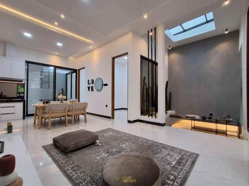 rumah mewah konsep villa free furnished di ngaglik