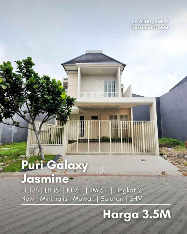 rumah puri galaxy jasmine new minimalis mewah