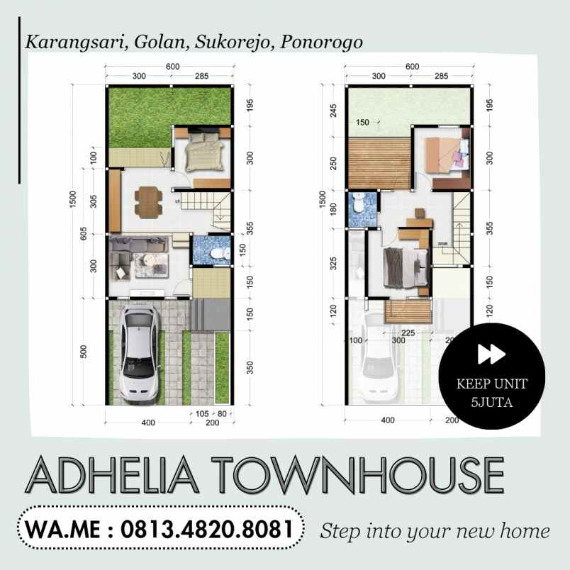 rumah terakhir 2 lantai syariah di ponorogo