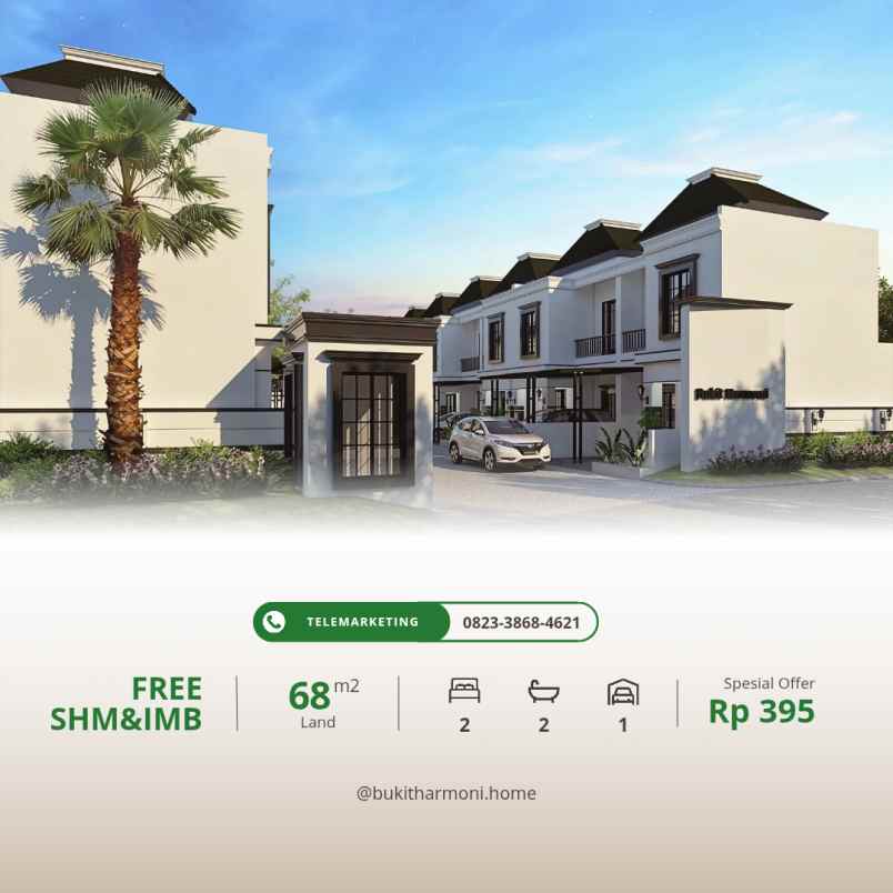 rumah vila 2 lantai dekat kota batu di karangploso