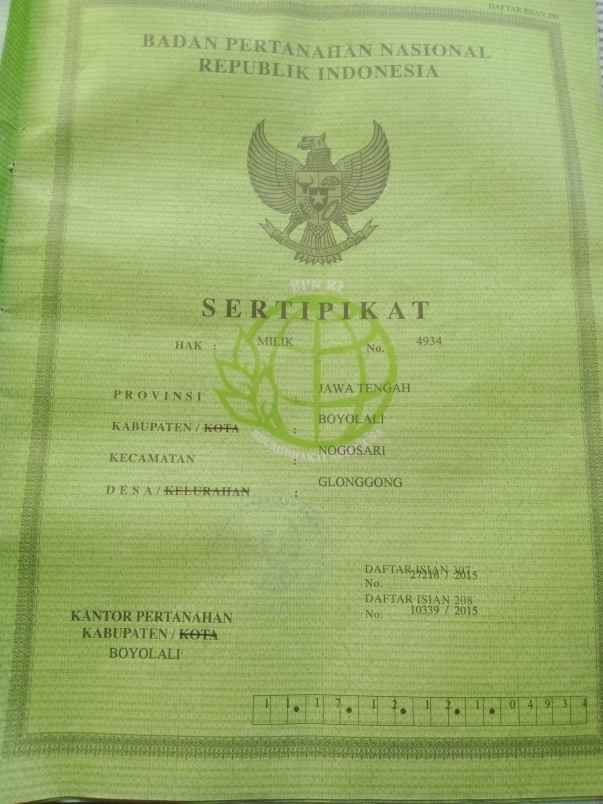 tanah asri tengah kampung