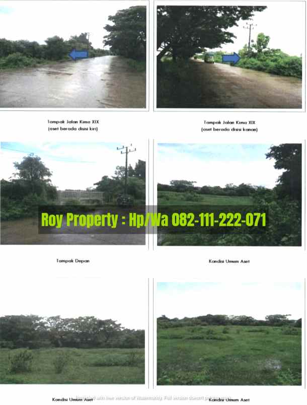 tanah jl kima xix bira kec