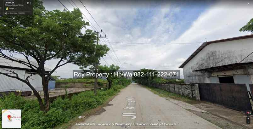 tanah jl kima xix bira kec