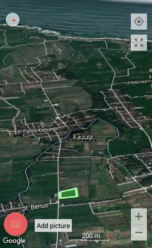 tanah jl pantai kedungu