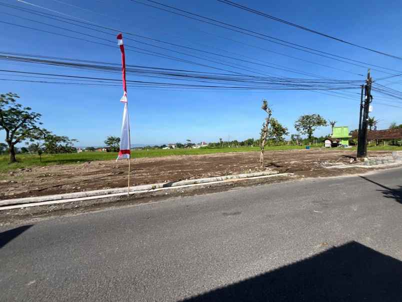 tanah jogja tepi aspal di purwomartani shm pekarangan