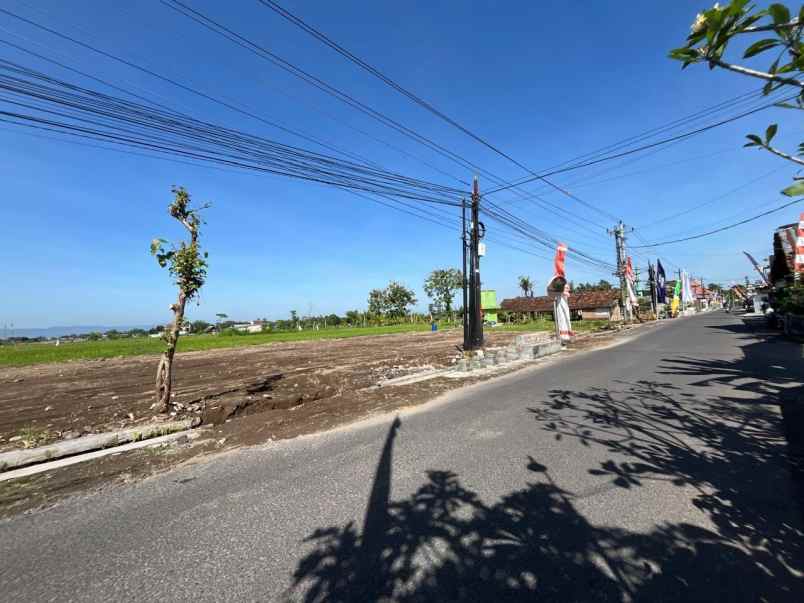 tanah jogja tepi aspal di purwomartani shm pekarangan