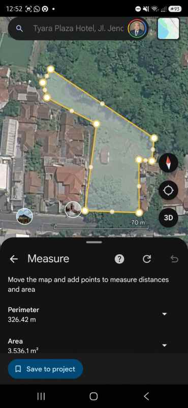 tanah mainroad lebarmuka 40meter di ciamis
