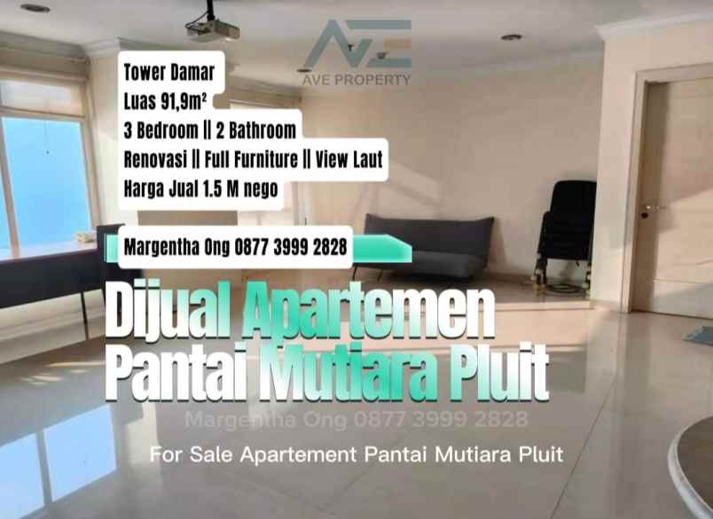 dijual apartemen pantai mutiara pluit