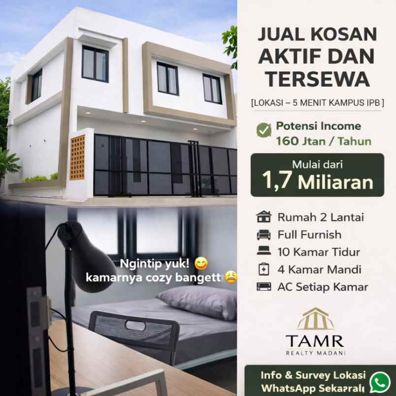 dijual kost dramaga