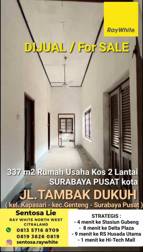 dijual kost jalan tambak dukuh