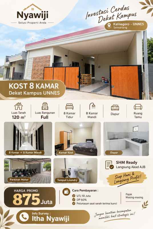 dijual kost kalisegoro