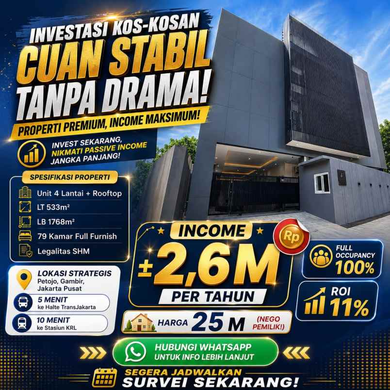 dijual kost petojo