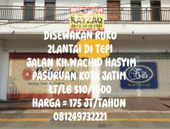 dijual ruko gudang kantor jalan kh wachid hasyim