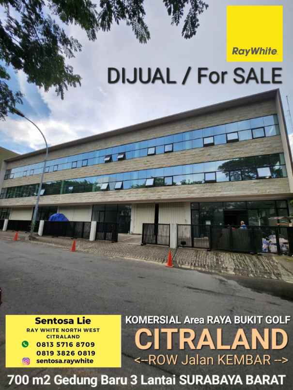 dijual ruko gudang kantor jalan raya bukit golf