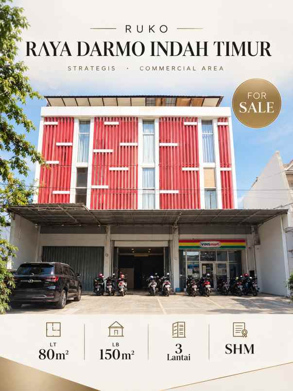 dijual ruko raya darmo indah timur