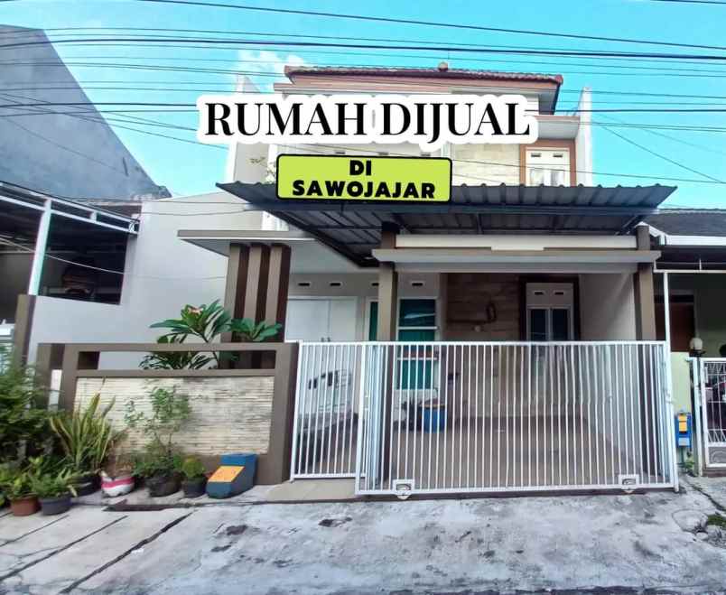dijual rumah 2 lantai lokasi sawojajar 1 malang