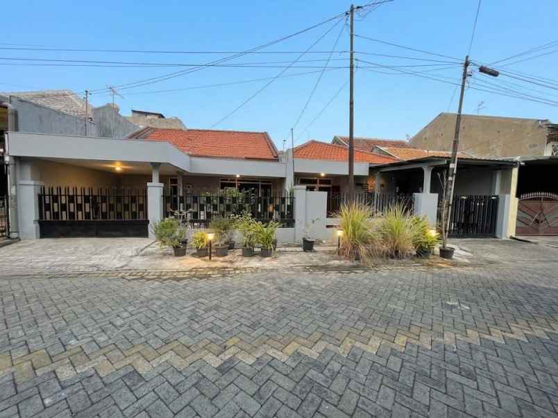 dijual rumah baratajaya surabaya hitung tanah
