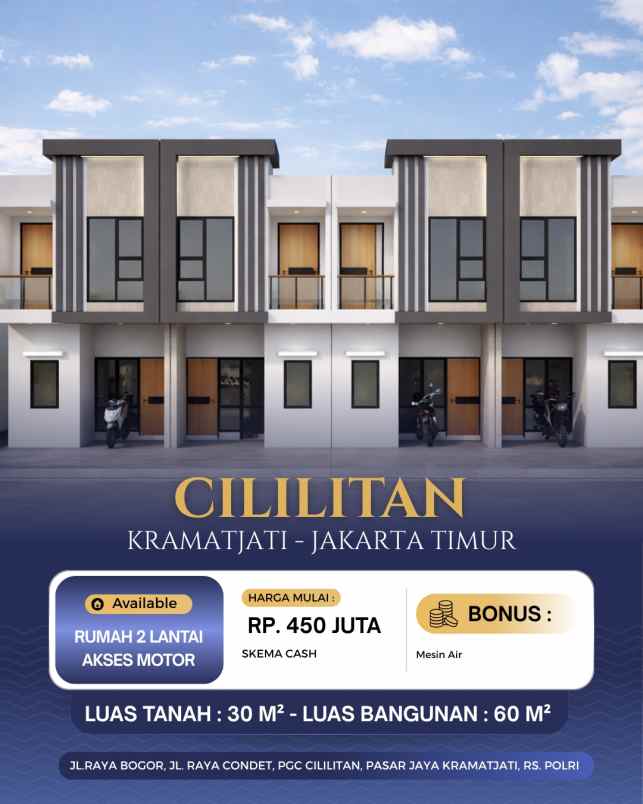 dijual rumah cililitan
