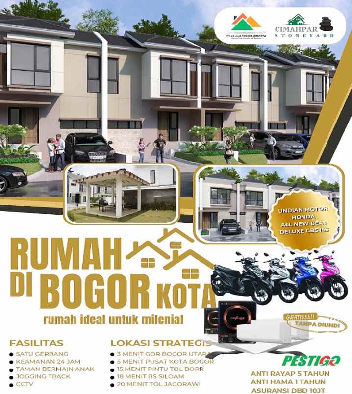 dijual rumah cimahpar stoneyard jl guru