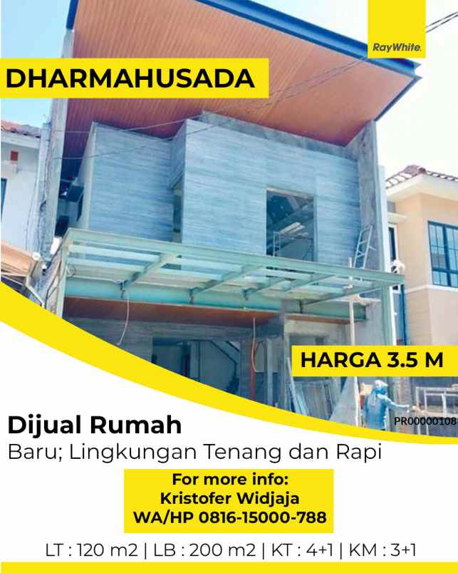 dijual rumah dharmahusada mas