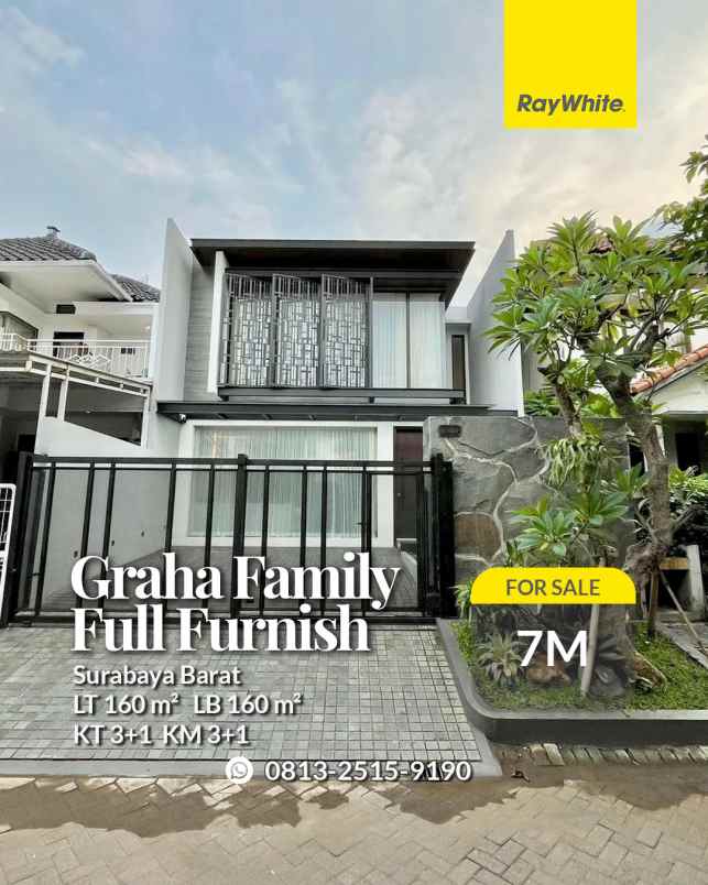 dijual rumah graha family surabaya