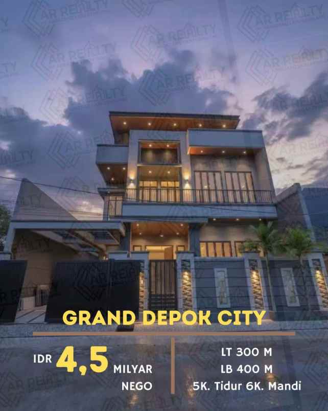 dijual rumah grand depok city