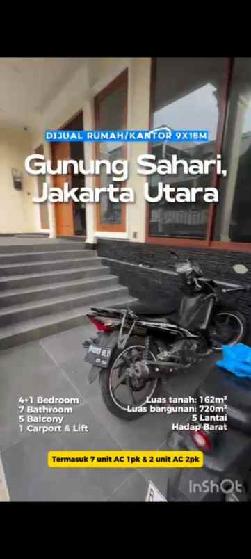 dijual rumah gunung sahari