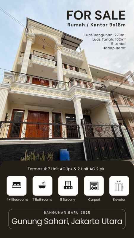 dijual rumah gunung sahari