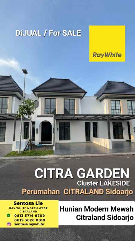 dijual rumah jalan citra garden