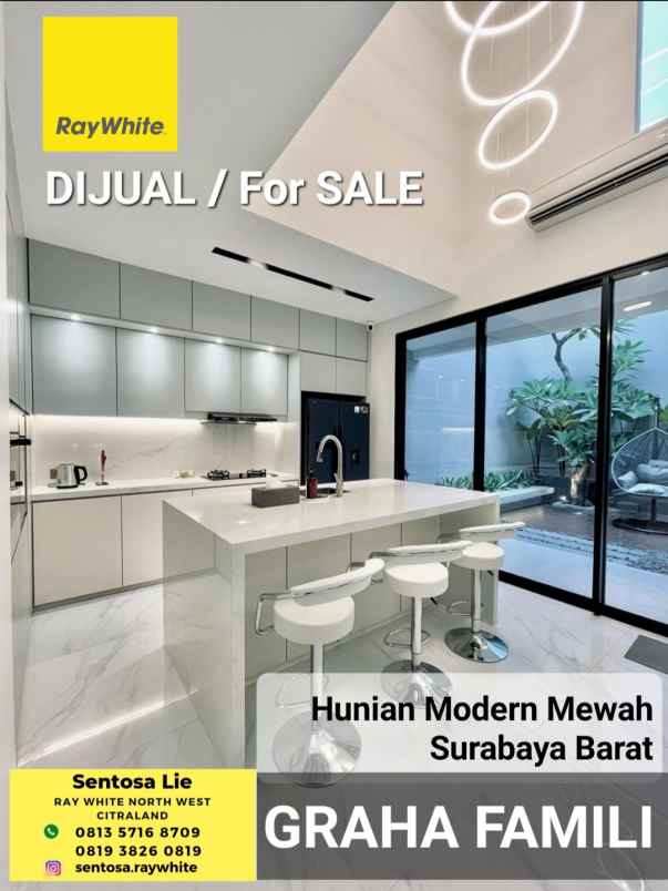 dijual rumah jalan graha famili