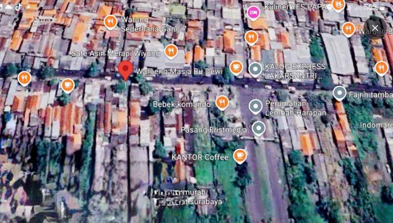dijual rumah jalan raya lidah wetan